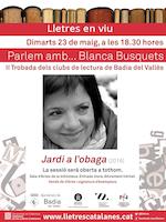 Trobada dels clubs de lectura badiencs amb l'escriptora Blanca Busquets