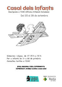 Cartell del Casal dels Infants