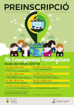 Cartell de la preinscripci&oacute; als estudis postobligatoris per al curs 2017-2018