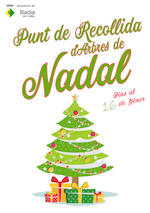 cartell Punt de recollida d'arbres de Nadal