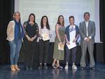 Alumnat premiat en el 15&egrave; Certamen Minerva, amb les autoritats