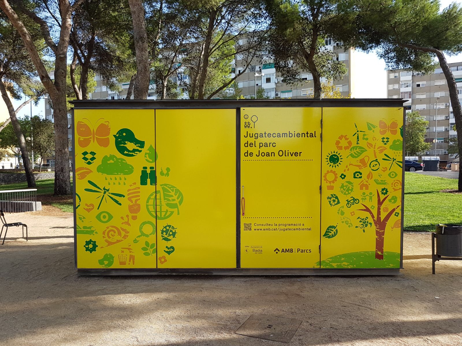 El nou mdul (ms gran que l'anterior) de la Jugatecambiental, ubicat al parc de Joan Oliver