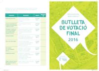 Díptic votació Pressupostos participatius 2016