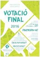 Cartell votació Pressupostos participatius