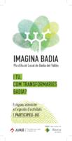 Fulletó informatiu sobre el projecte Imagina Badia