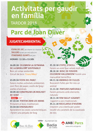 Cartell de la Jugatecambiental de tardor (2018)