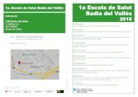 Díptic de l'Escola de Salut