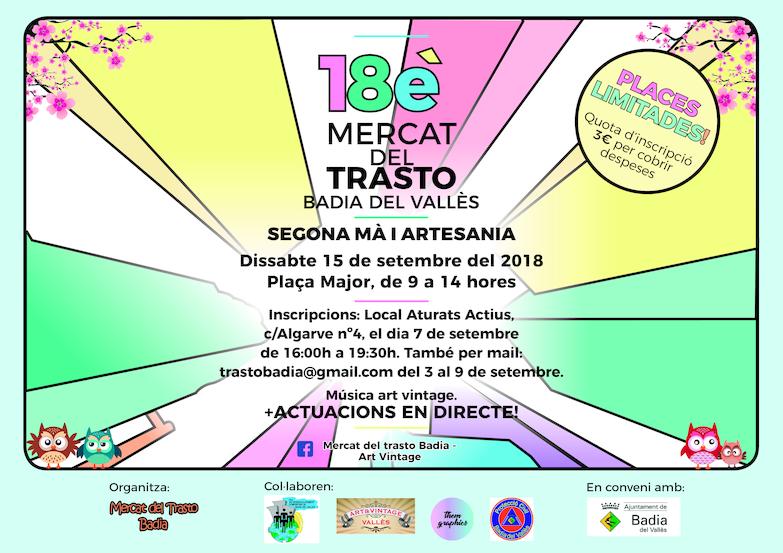 Cartell del 18è Mercat del Trasto