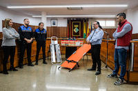 Acte de lliurament de material a Protecció Civil