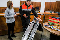 Acte de lliurament de material a Protecció Civil