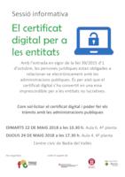 Sessió informativa certificat digital