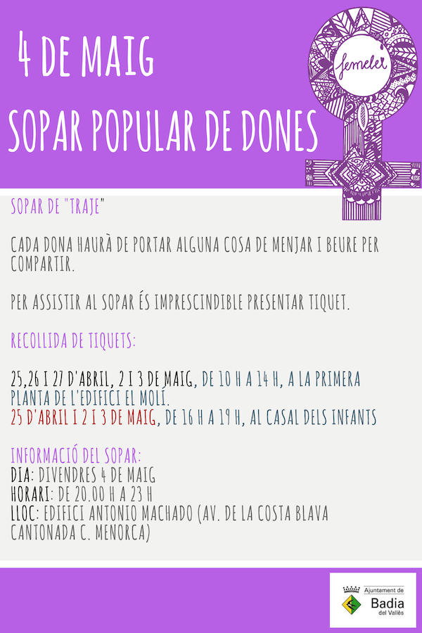 Cartell del Sopar de Dones