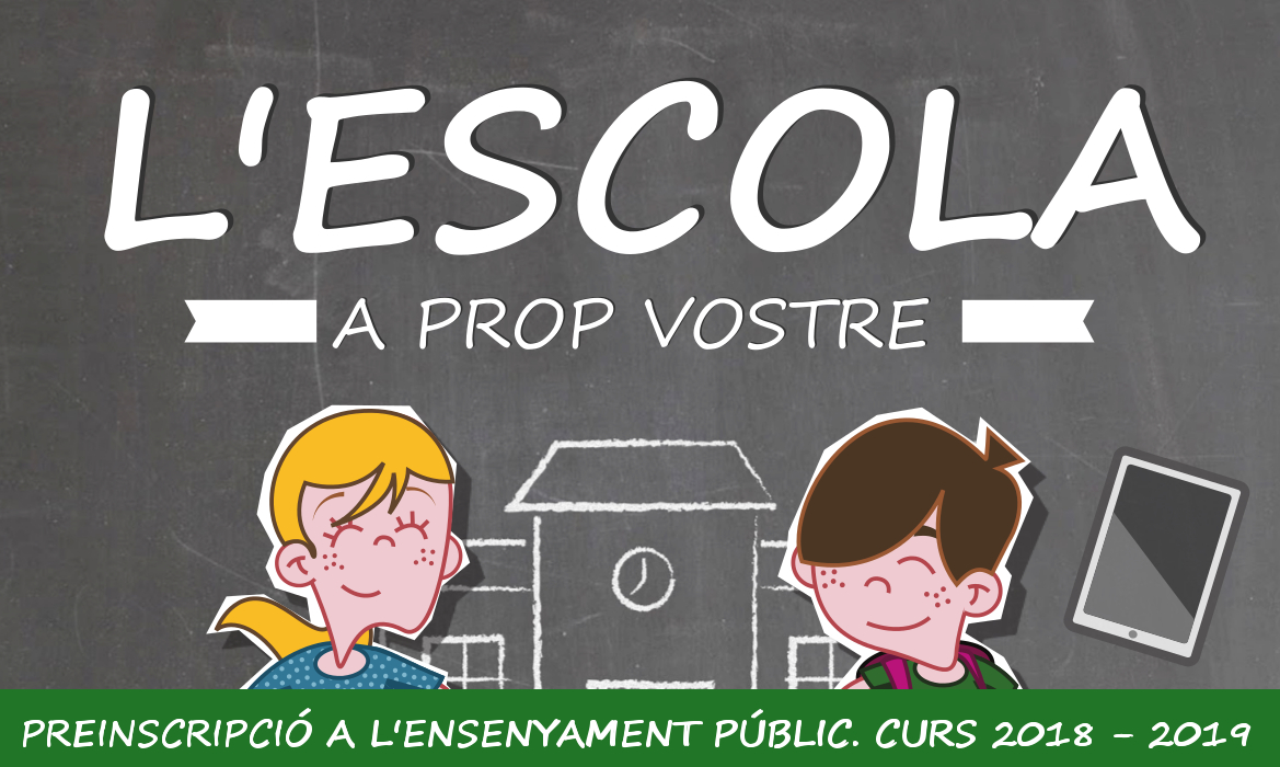 Preinscripci a l'ensenyament pblic 2018-19