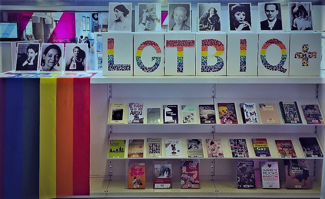 L'aparador de la Biblioteca Vicente Aleixandre