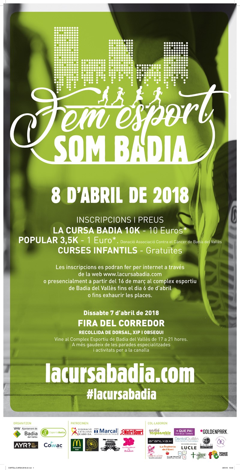 Cartell de la cursa Badia 2018