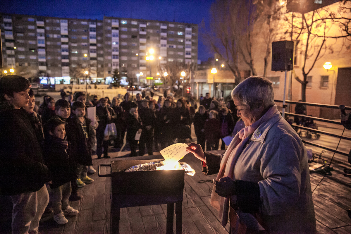 L'akelarre va finalitzar els actes d'ahir