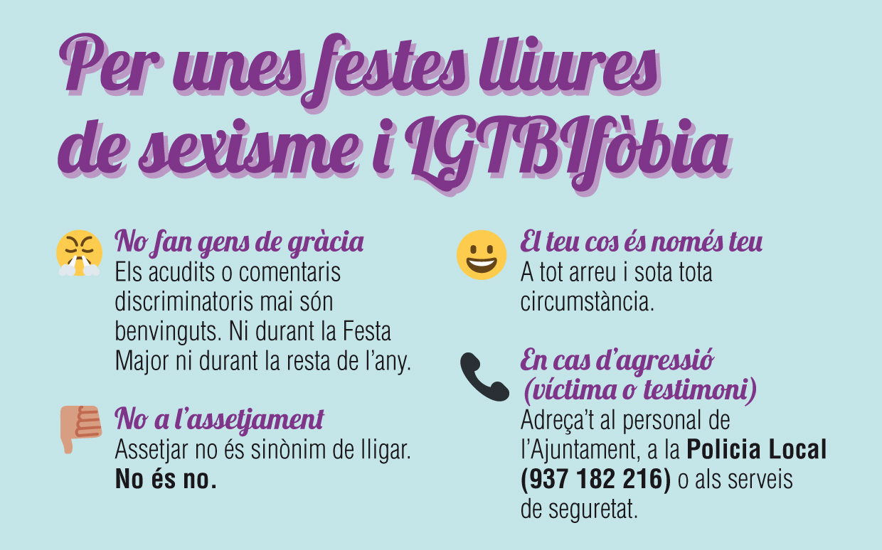 Badia, per una Festa Major lliure de sexisme i LGTBIFbia
