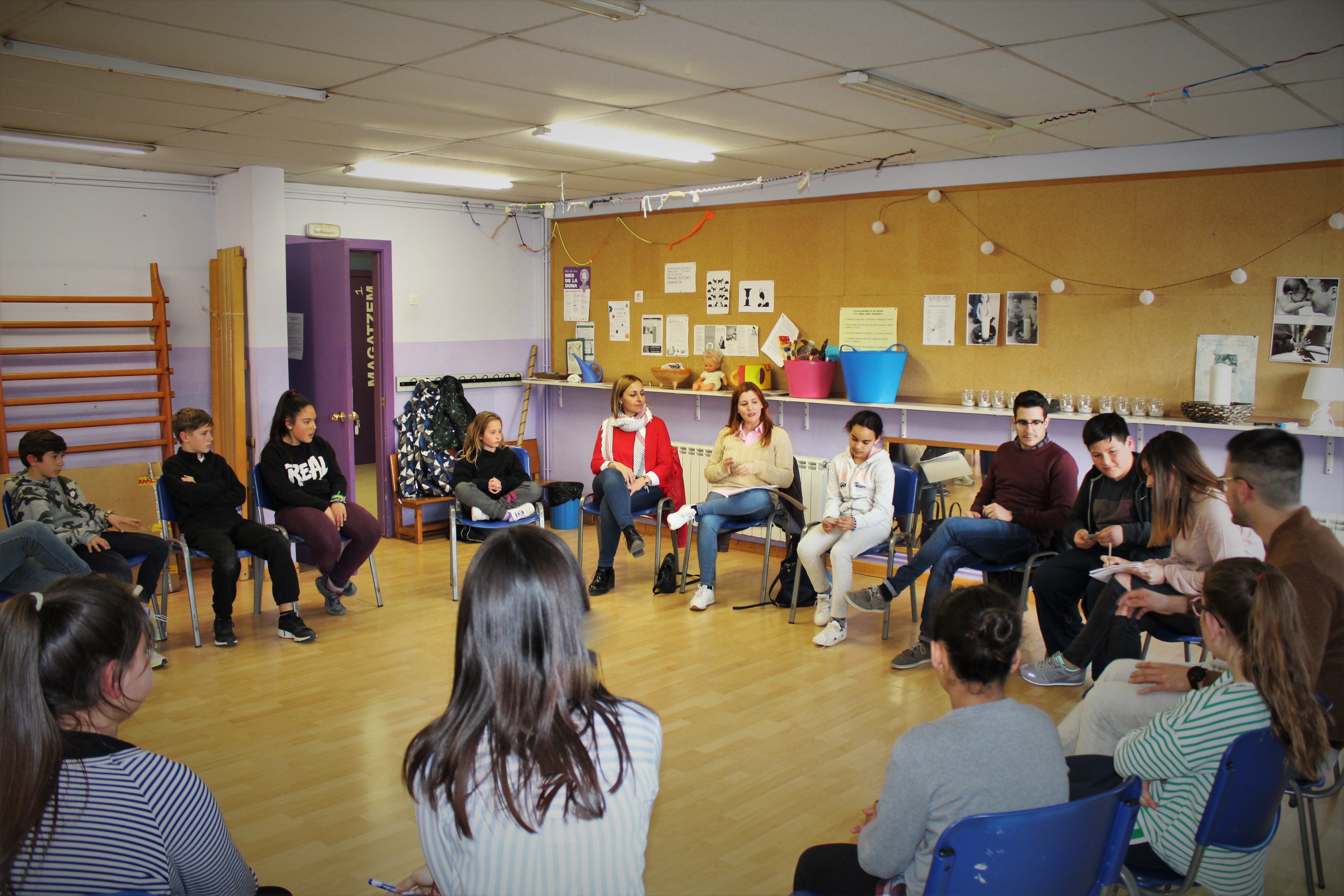 Reuni del Consell dels Infants amb l'equip de govern de l'Ajuntament