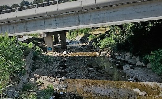 Riu Sec al seu pas per Badia