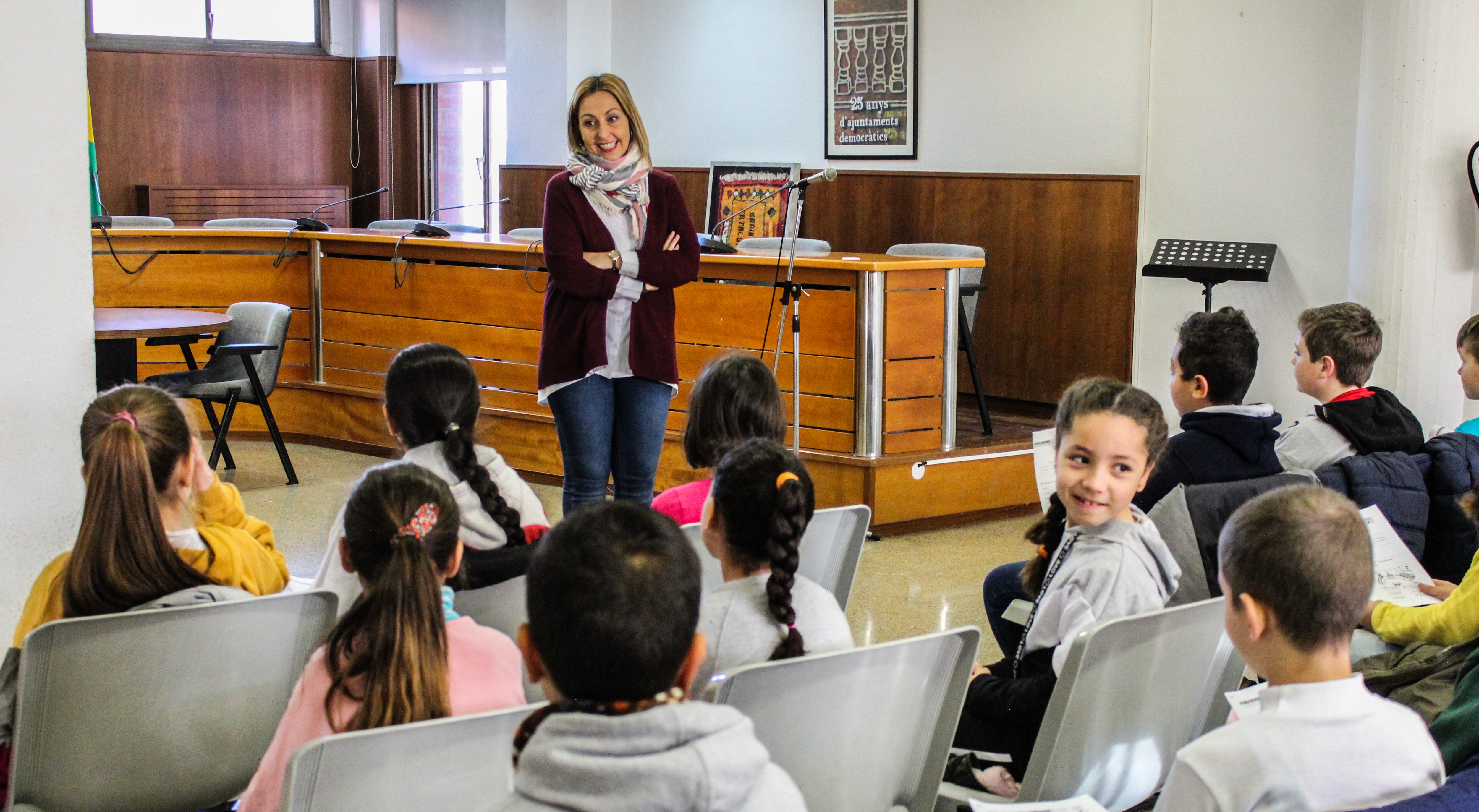 Visita a l'Ajuntament dels alumnes de 4t de La Jota