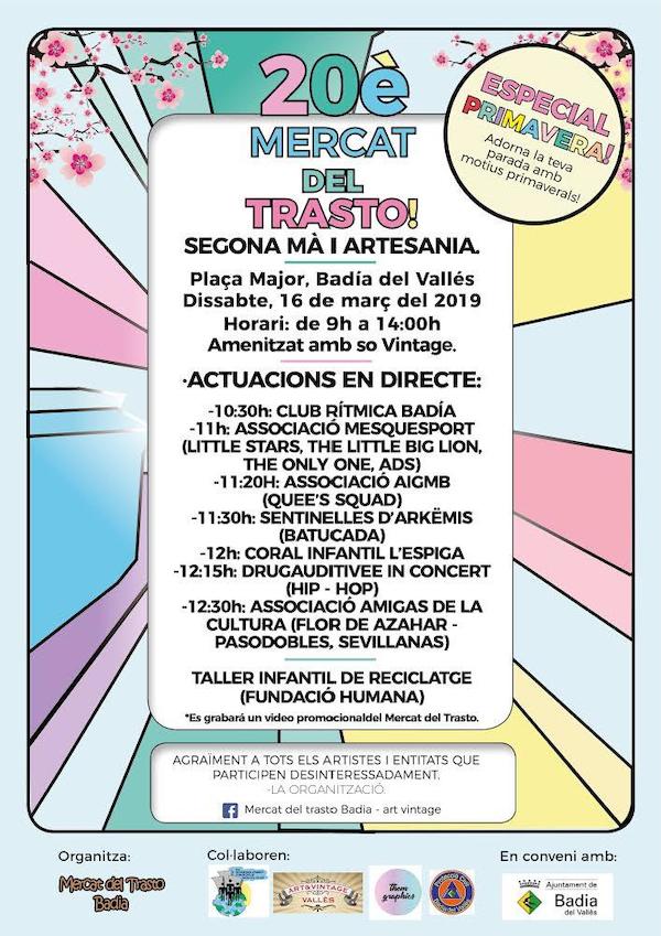 Cartell del 20è Mercat del Trasto