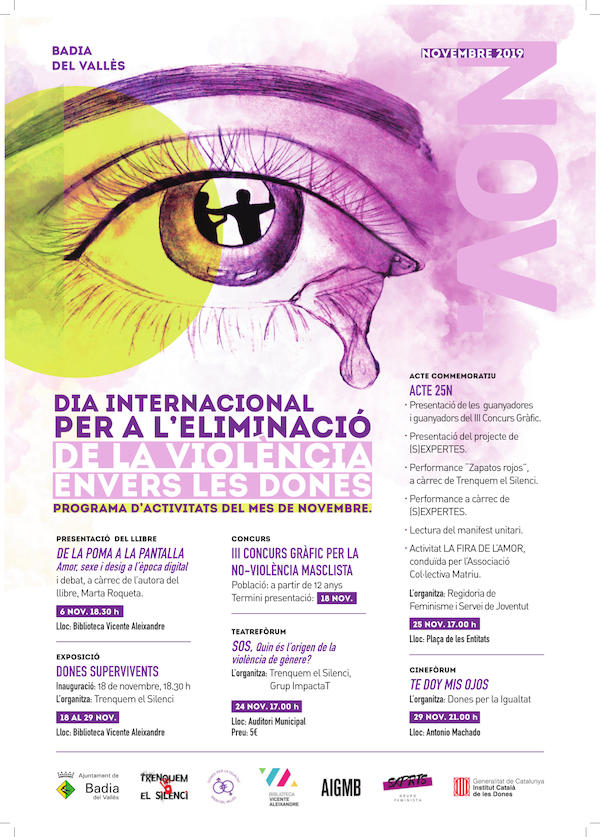 Cartell dels actes per al 25N