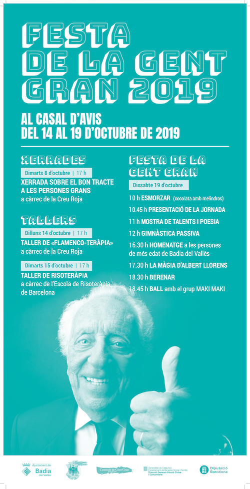 Programa de la Festa de la Gent Gran