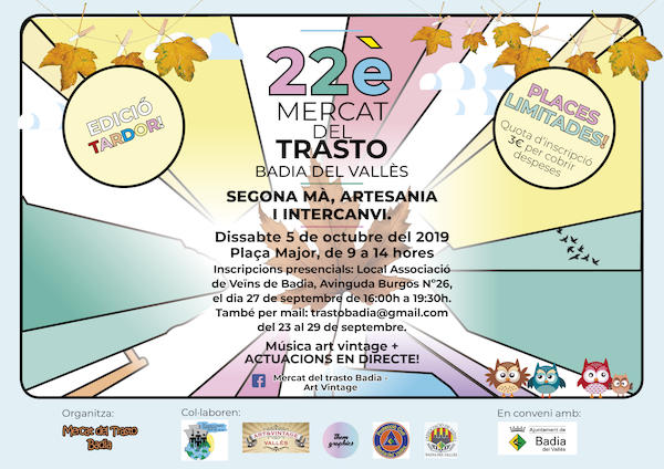 Cartell del 22è Mercat del Trasto