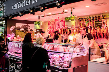 xarcuteria M. Àngels, al mercat de Badia