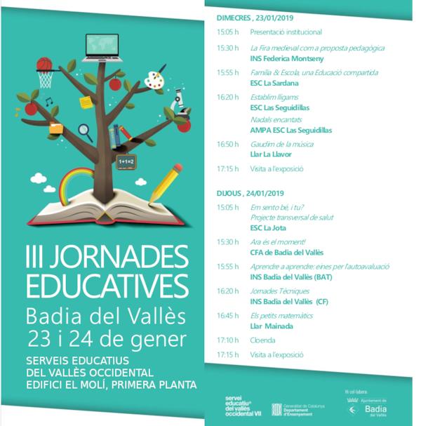 Programa de les III Jornades Educatives