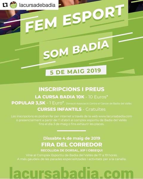 Cartell de la cursa.