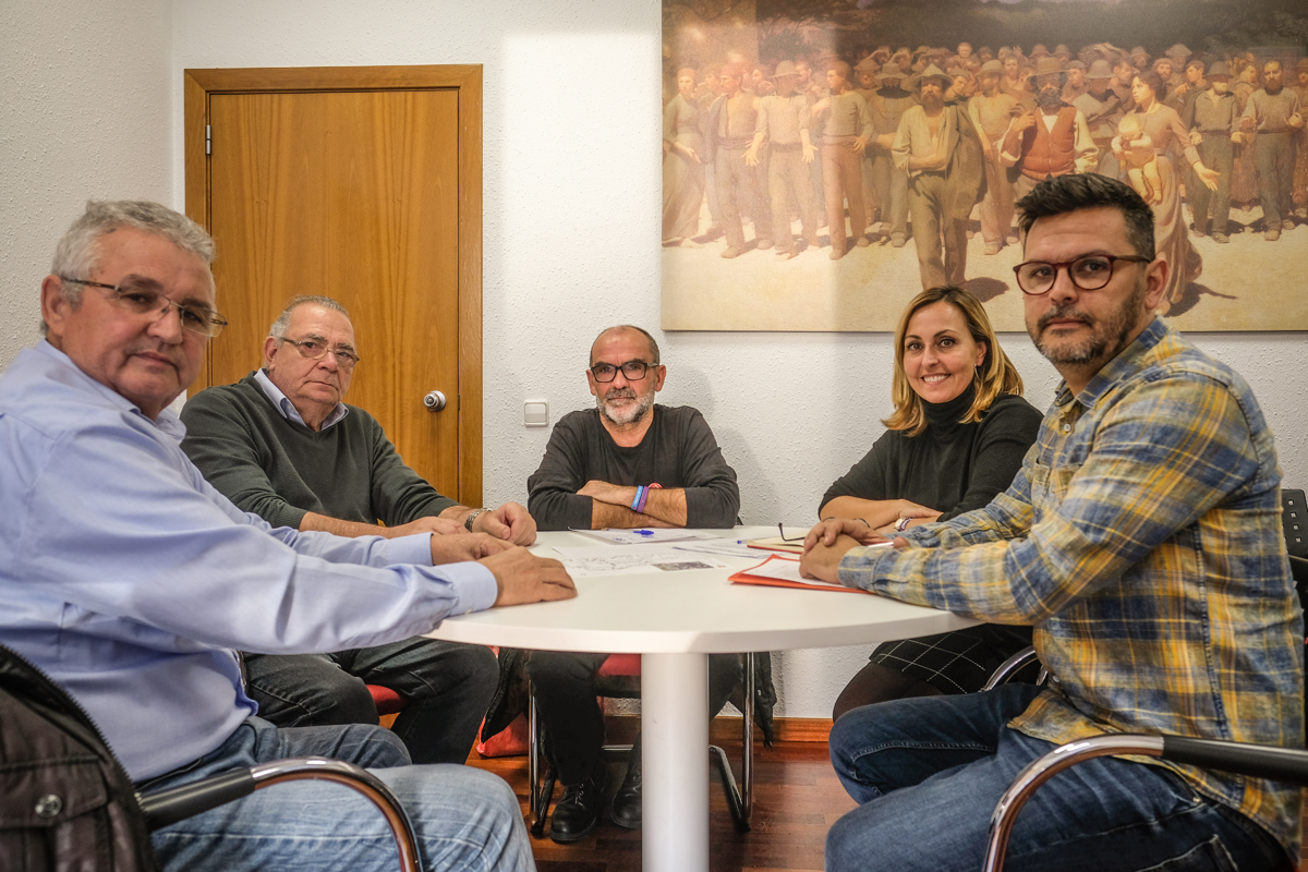 Un moment de la reuni de l'Ajuntament amb l'Associaci de Vens