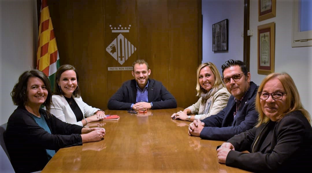 Reuni de l'Ajuntament amb l'alcalde de Cerdanyola del Valls, Carlos Cordn. Fotografia: Ajuntament de Cerdanyola del Valls