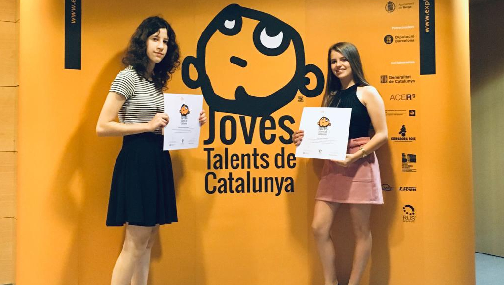 La Marina Bermdez (esquerra) i la Irene Reyes (dreta), en el Frum de Joves Talents.