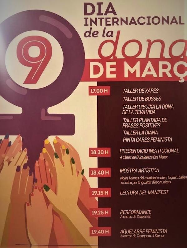 Programa del Dia Internacional de la Dona 2020 a Badia