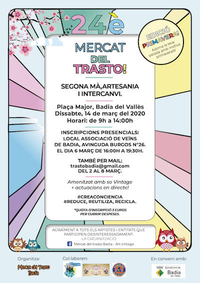 Cartell del 24è Mercat del Trasto