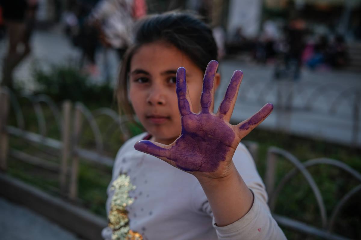 Una de les accions realitzades al Dia de la Dona 2019.