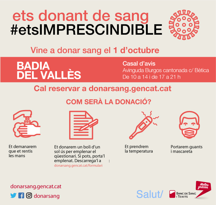 Imatge de la jornada de donació de sang