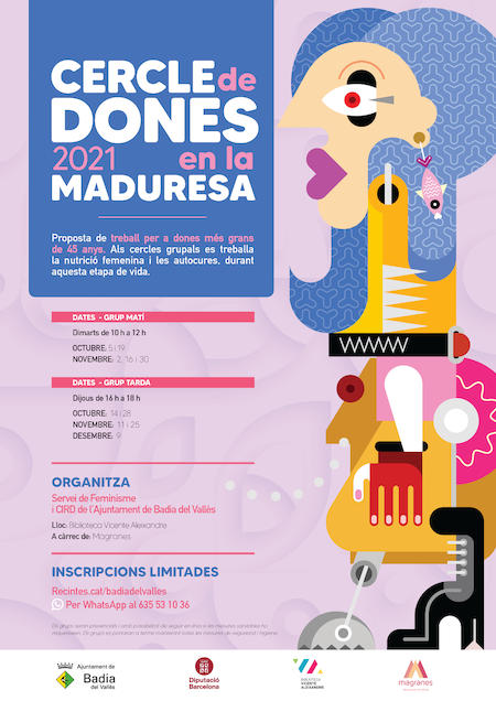 Cartell del Cercle de Dones en la Maduresa