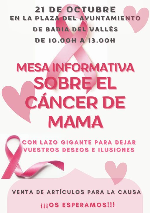 Cartell Dia Mundial contra el Càncer del Mama