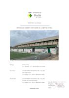 Memòria valorada de la reparació de la coberta dels vestuaris del camp de futbol del Poliesportiu de Badia del Vallès