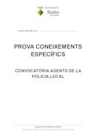 Prova de coneixements específics