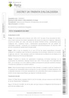 Resolució relativa a l'aprovació de la llista definitiva de persones admeses i excloses per a la constitució d'una borsa de treball d'oficials i ajudants d'obres i manteniment