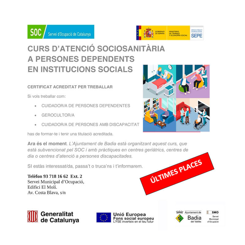 Curs d´Atenció Sociosanitària