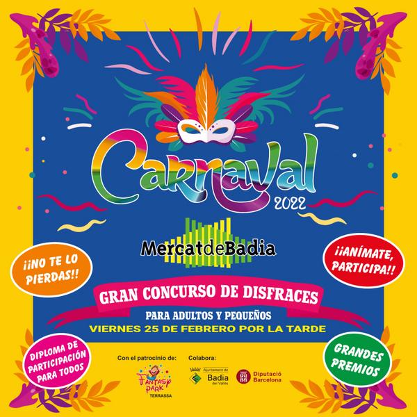 Cartell del Carnaval al mercat