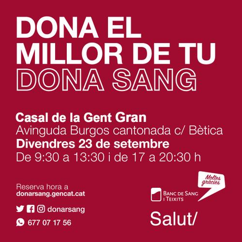 Cartell de la donació de sang