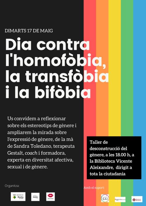 Cartell del Dia contra l'homofòbia, la transfòbia i la bifòbia