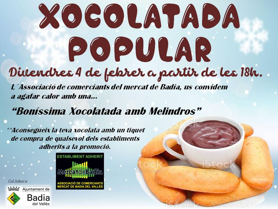 Divendres, xocolatada al Mercat Municipal de Badia del Valls