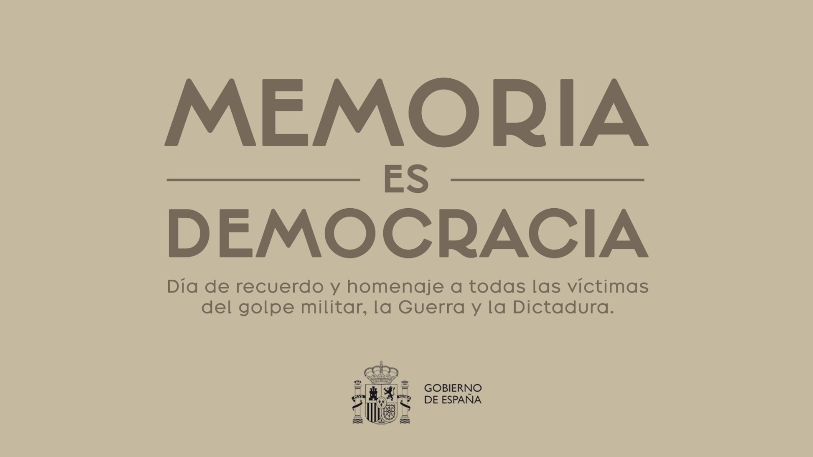 31 de octubre, Dia de record i homenatge a totes les víctimes del cop militar, la Guerra Civil i la dictadura