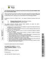 Acta de selecció per la contractació de dos oficials de Manteniment dins del pla d´ocupació de la Diputació de Barcelona